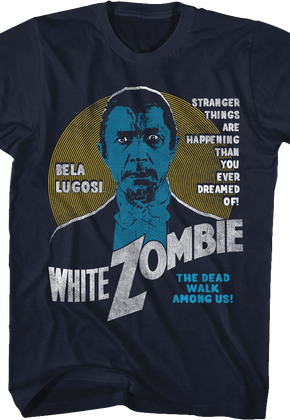 White Zombie Poster Bela Lugosi T-Shirt
