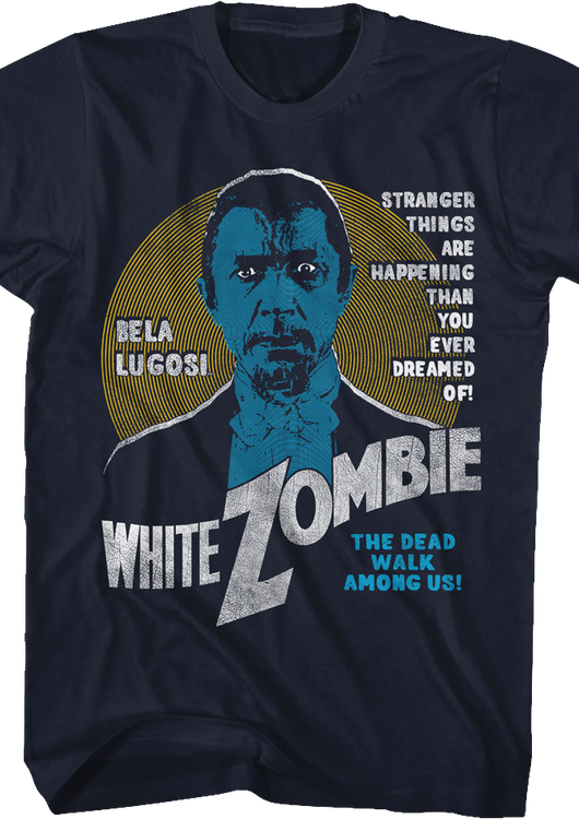 White Zombie Poster Bela Lugosi T-Shirt - main product image
