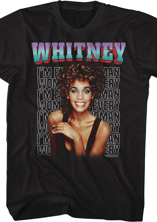 Whitney Houston I'm Every Woman T-Shirt - main product image
