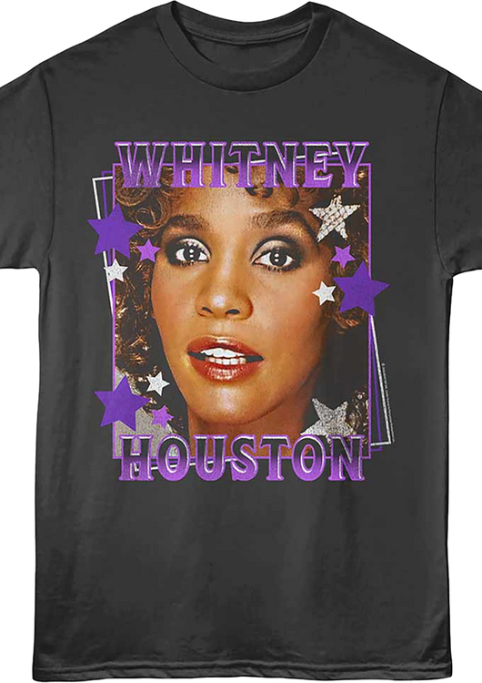 Starry Photo Whitney Houston T-Shirt - main product image