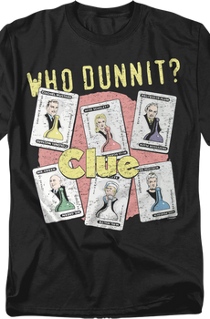 Who Dunnit Clue T-Shirt