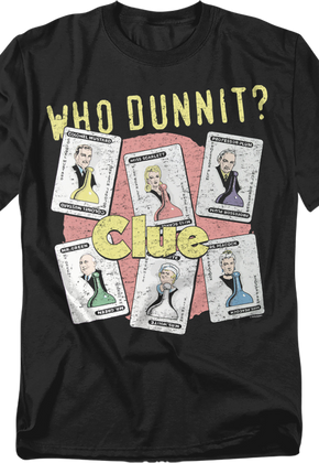 Who Dunnit Clue T-Shirt