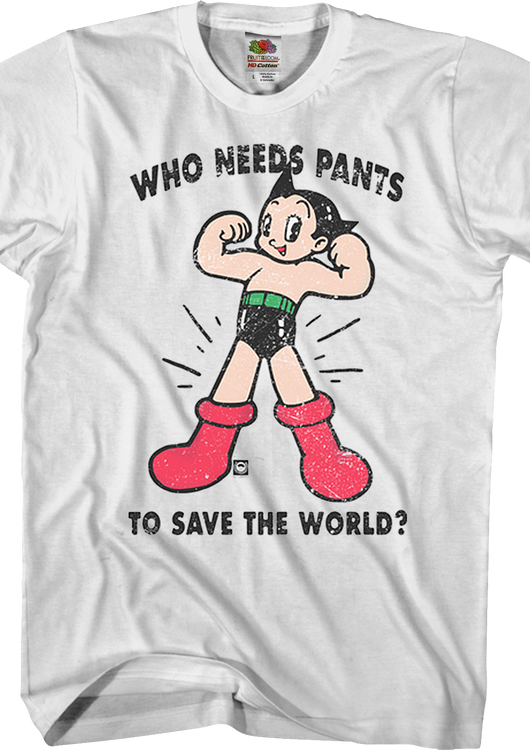 Who Needs Pants To Save The World Astro Boy T-Shirt - main product image