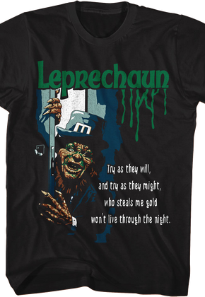 Who Steals Me Gold Won't Live Through The Night Leprechaun T-Shirt