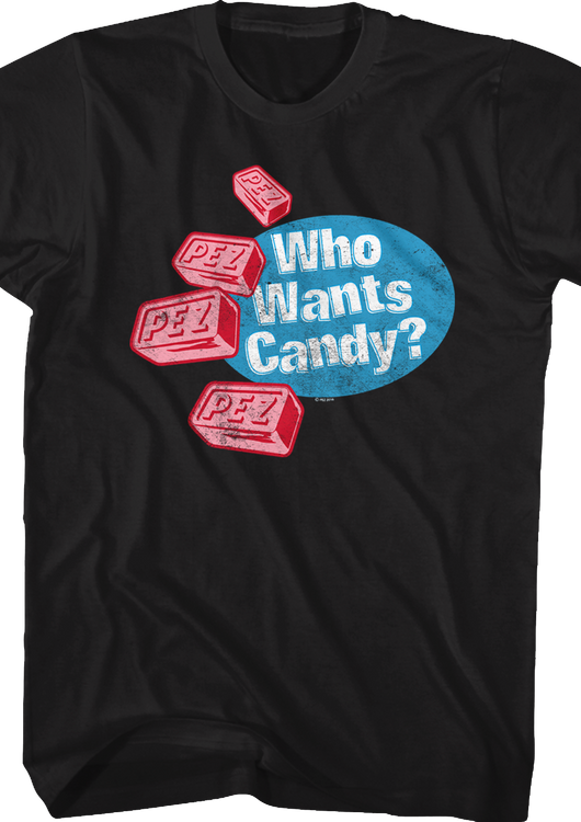 Who Wants Candy Pez T-Shirt - main product image