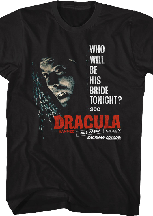 Who Will Be His Bride Tonight Dracula T-Shirt - main product image