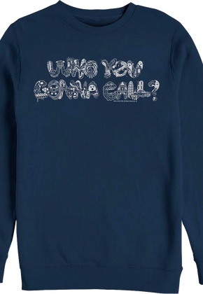 Who You Gonna Call Doodle Ghostbusters Sweatshirt