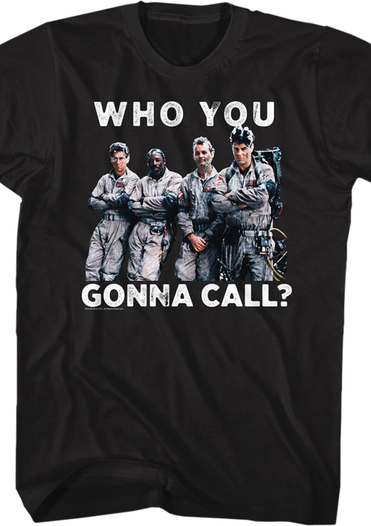 Who You Gonna Call Ghostbusters T-Shirt - main product image