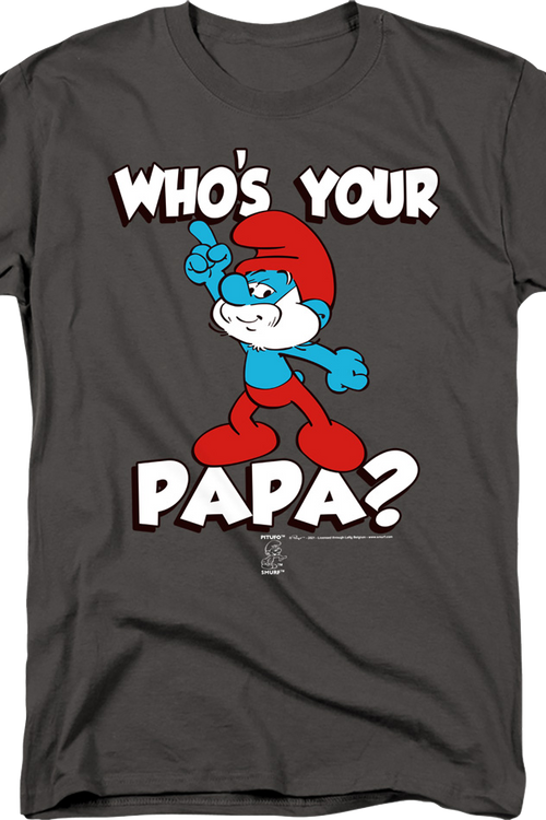 Who's Your Papa? Smurfs T-Shirt - main product image