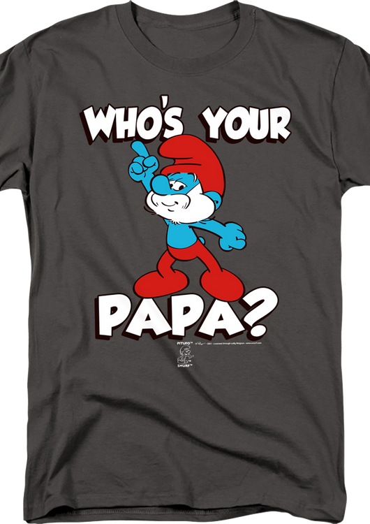 Who's Your Papa? Smurfs T-Shirt - main product image