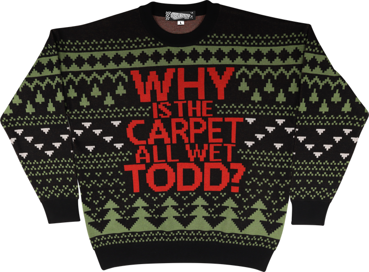 Why Is The Carpet All Wet Todd? Christmas Vacation Knitted Sweatermain product image