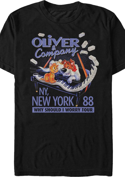 Why Should I Worry Tour Oliver and Company Disney T-Shirt - main product image