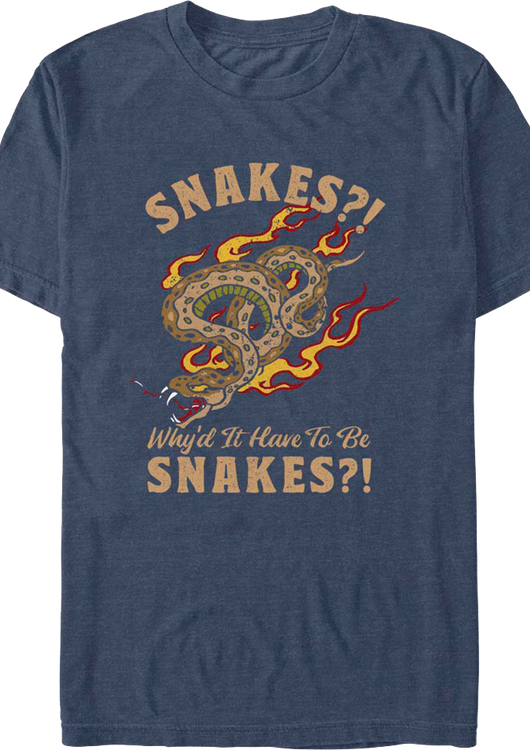 Why'd It Have To Be Snakes Indiana Jones T-Shirt - main product image