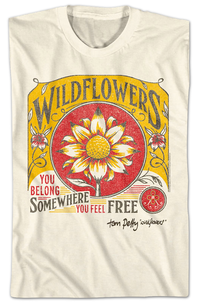 Wildflowers Tom Petty TShirt
