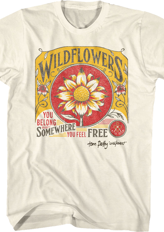 Wildflowers Tom Petty T-Shirt - main product image