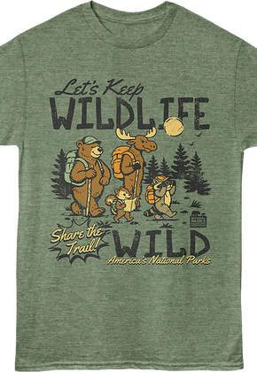 Keep Wildlife Wild America's National Parks T-Shirt