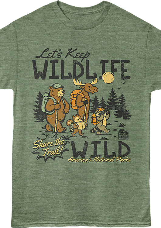 Keep Wildlife Wild America's National Parks T-Shirt - main product image