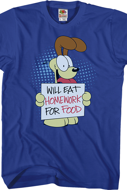 Will Eat Homework Garfield T-Shirtmain product image