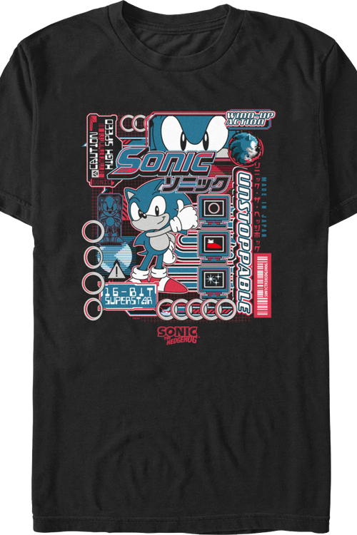 Wind-Up Action Sonic The Hedgehog T-Shirtmain product image