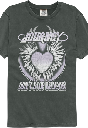 Winged Heart Don't Stop Believin' Journey Comfort Colors Brand T-Shirt