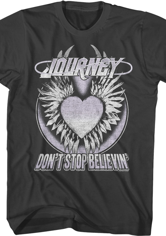 Winged Heart Don't Stop Believin' Journey T-Shirt - main product image