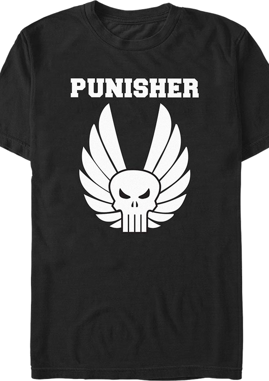 Winged Skull Logo Punisher Marvel Comics T-Shirt - main product image