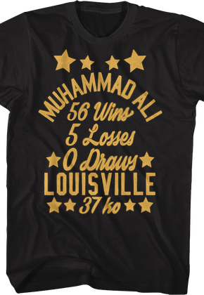Wins And Losses Muhammad Ali T-Shirt