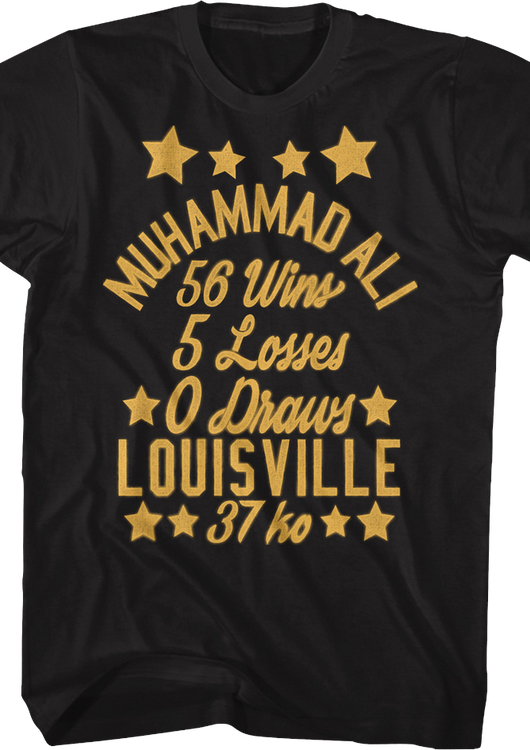 Wins And Losses Muhammad Ali T-Shirt - main product image