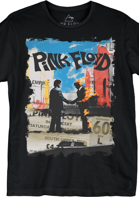 Black Empire Pool Concert Ticket Pink Floyd T-Shirt - main product image