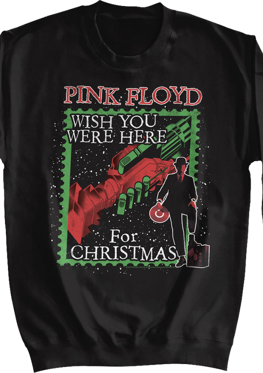 Wish You Were Here For Christmas Pink Floyd Sweatshirt - main product image
