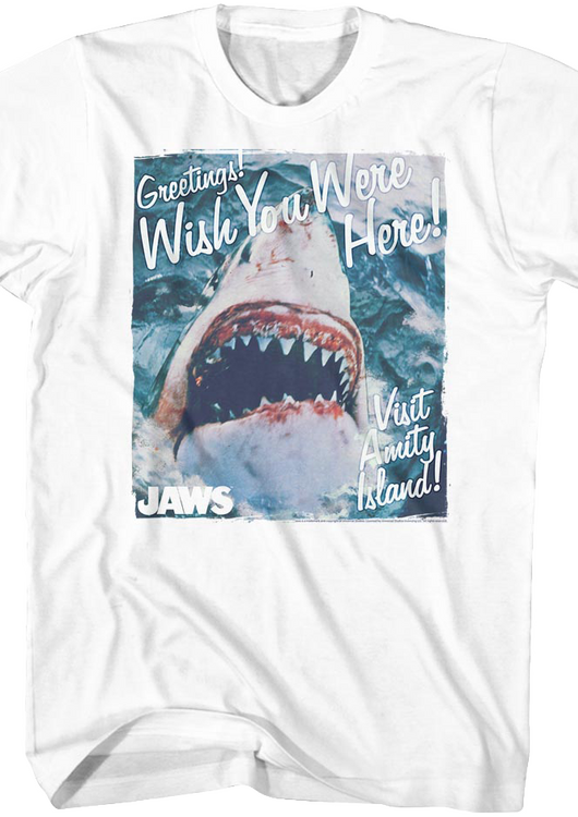 Wish You Were Here Jaws T-Shirt - main product image
