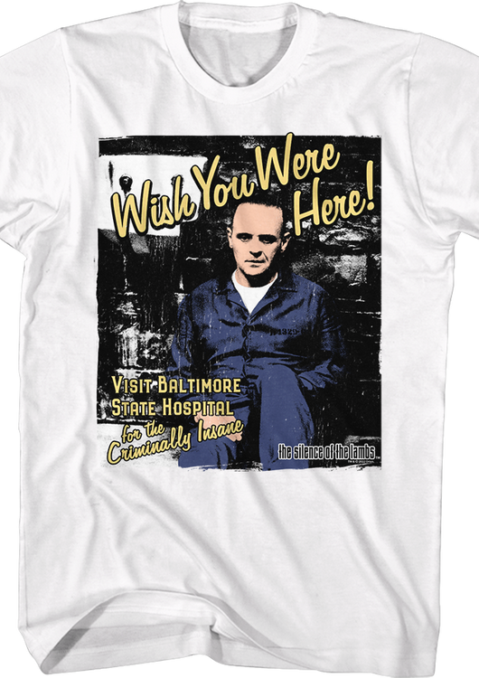 Wish You Were Here Silence of the Lambs T-Shirt - main product image