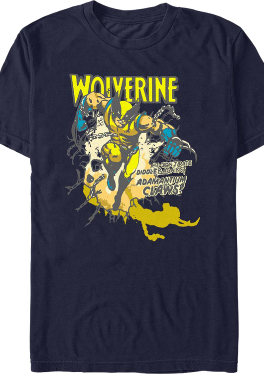 Adamantium Claws Wolverine Marvel Comics T-Shirt - main product image