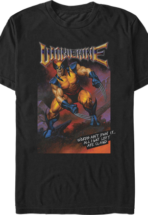 Wolverine All I Got Left Are Claws Marvel Comics T-Shirt