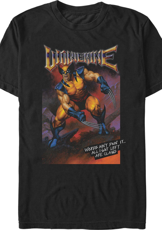 Wolverine All I Got Left Are Claws Marvel Comics T-Shirt - main product image
