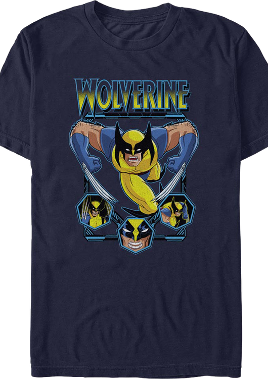 Wolverine Attack Collage Marvel Comics T-Shirt - main product image