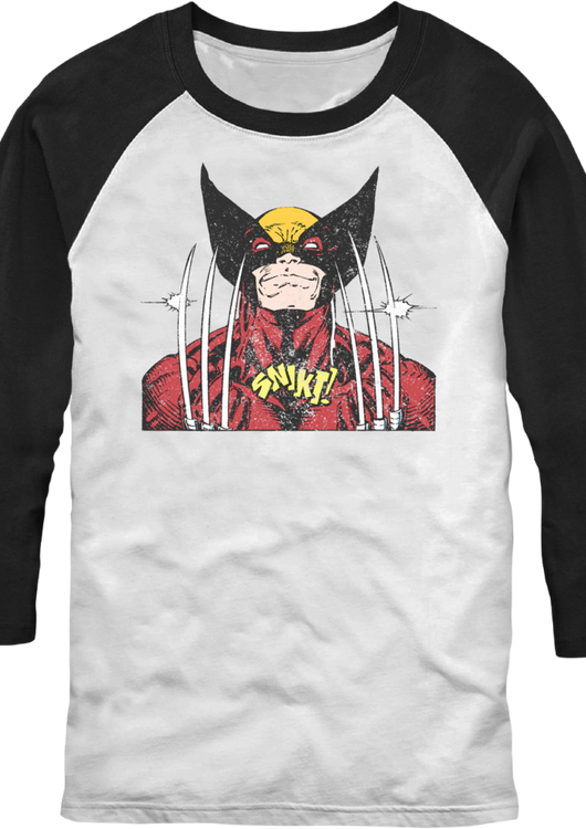 Wolverine Snikt Marvel Comics Raglan Baseball Shirt - main product image