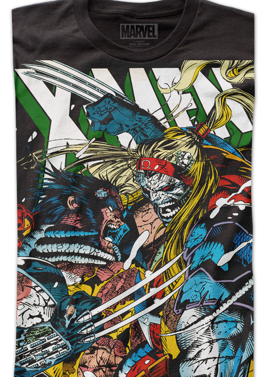 Wolverine vs Omega Marvel Comics T-Shirt - main product image