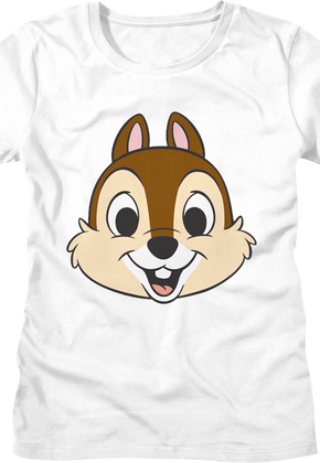 Women White Chip's Head Chip 'n Dale Rescue Rangers Shirt