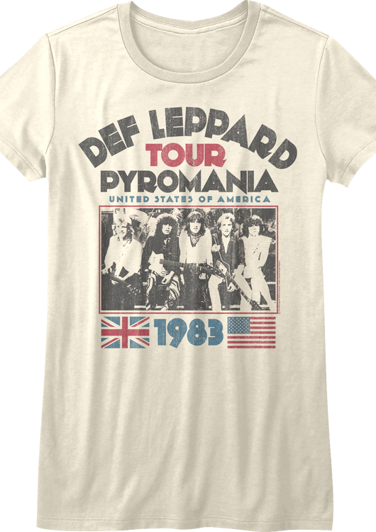 Womens 1983 Tour Def Leppard Shirt - main product image