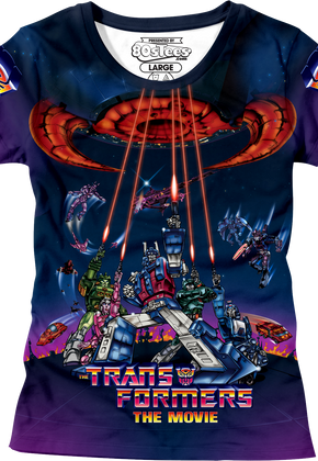 Womens 1986 Movie Poster Transformers Shirt