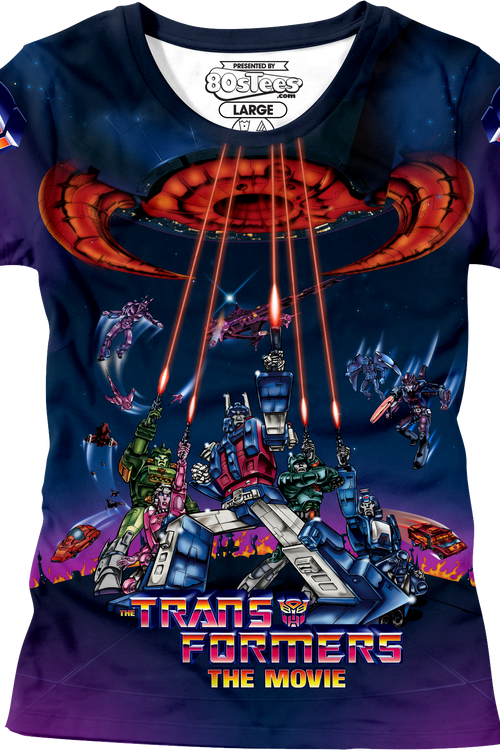 Womens 1986 Movie Poster Transformers Shirtmain product image