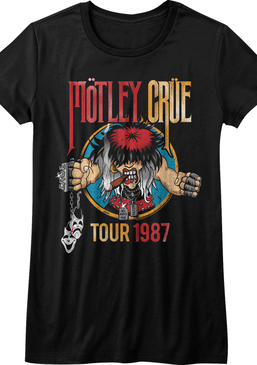 Womens 1987 Tour Motley Crue Shirt - main product image