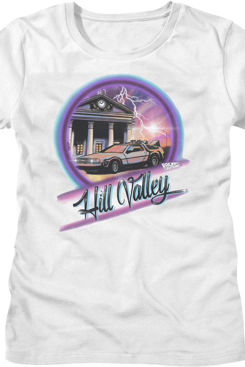 Womens Airbrush Hill Valley Back To The Future Shirtmain product image