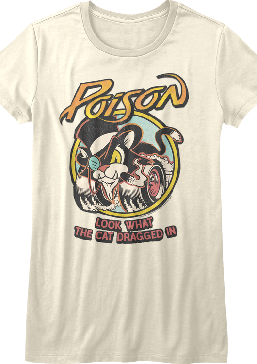 Womens Animated Look What The Cat Dragged In Poison Shirt - main product image