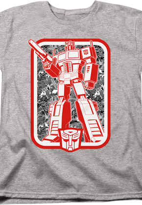 Womens Autobots Leader Optimus Prime Transformers Shirt