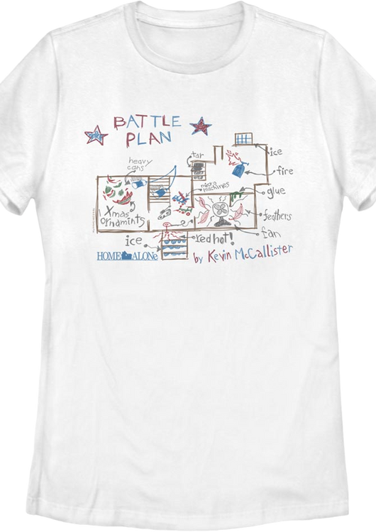 Womens Battle Plan Home Alone Shirt - main product image