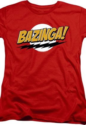 Womens Bazinga Big Bang Theory Shirt