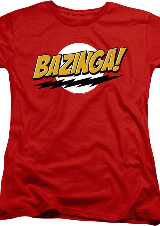 Womens Bazinga Big Bang Theory Shirt - main product image