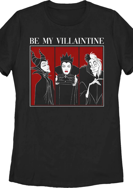 Womens Be My Villaintine Disney Shirt - main product image